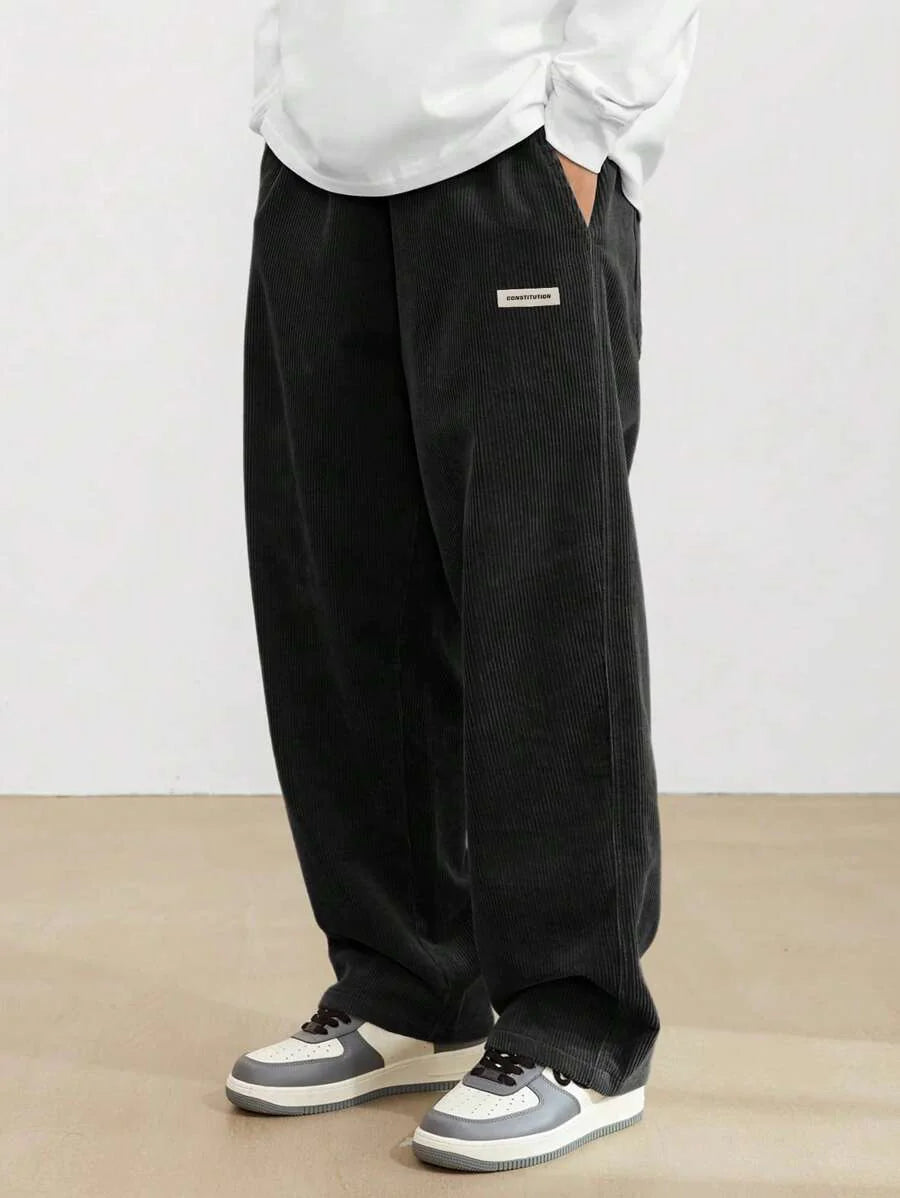 Men's Wide-Leg Draping Casual Pants