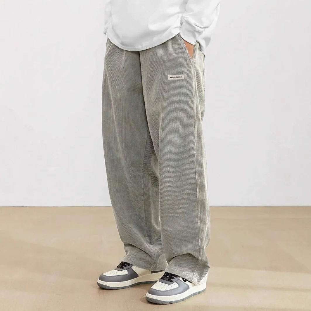 Men's Wide-Leg Draping Casual Pants