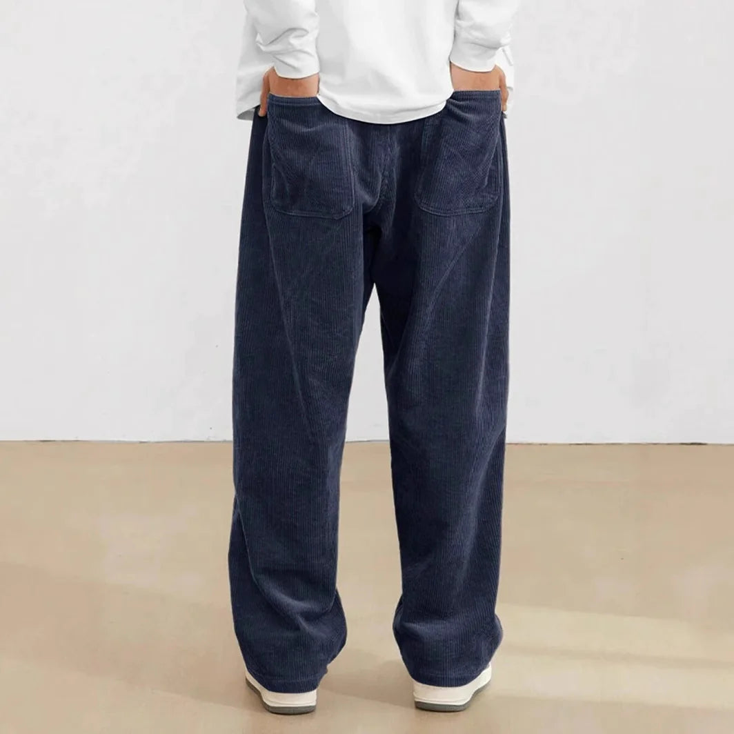 Men's Wide-Leg Draping Casual Pants