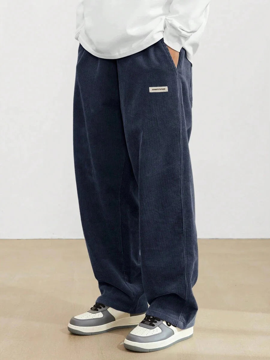 Men's Wide-Leg Draping Casual Pants