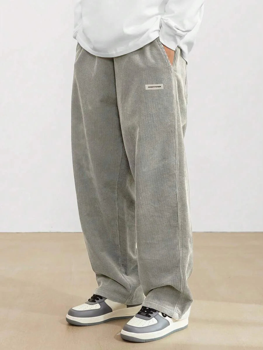 Men's Wide-Leg Draping Casual Pants