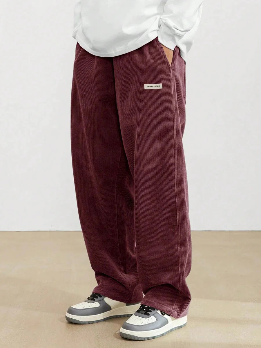 Men's Wide-Leg Draping Casual Pants